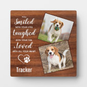 素朴なペットの喪失メモリアル ペットメモリアル フォト フォトプラーク (正面)