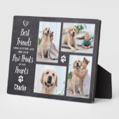 素朴なペットの犬の追悼写真コラージュ記念品 フォトプラーク (側面)