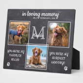 素朴なペットメモリアル ペットロス 哀悼 3 フォト フォトプラーク (側面)