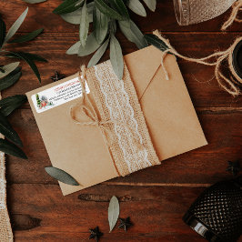 素朴なホリデーの魅力 | 返送先ラベル ラベル