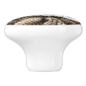 素朴なホリデーラブ＆ジョーの松ぼっくり セラミックノブ (側面)