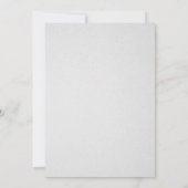 素朴なホワイトのブライダルシャワー招待状 招待状 (裏面)