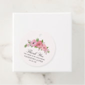 素朴なボホピンクフローラルキンセネレアありがとう フェイバータグ (インサイチュ)