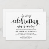 素朴なポストの結婚式のブランチの招待状カード 招待状 (正面/裏面)