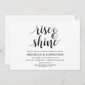 素朴なポストの結婚式のブランチの招待状カード 招待状 (正面/裏面)