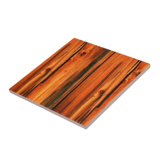 素朴なマツ木板 タイル (側面)