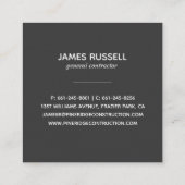 素朴なマツ|正方形の名刺 スクエア名刺 (裏面)