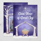 素朴なマリア像の置き物　裏に写真付き シーズンカード (正面/裏面)