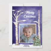 素朴なマリア像の置き物　裏に写真付き シーズンカード (裏面)