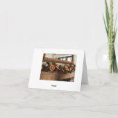 素朴なマントルのホリデーカード シーズンカード (裏面)