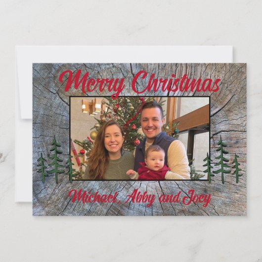 素朴なミニマリストクラシックカスタマイズ可能 シーズンカード (正面)