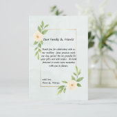 素朴なミニマルなエレガントな感謝カード サンキューカード (スタンド正面)