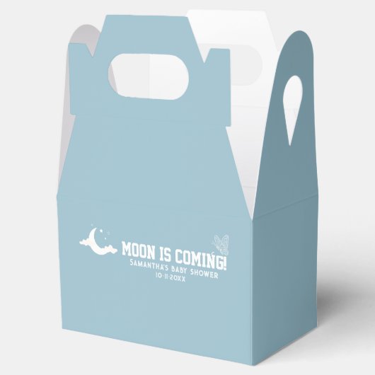 素朴なミニマル雲の男の子のシャワー フェイバーボックス (オープン)