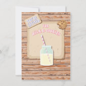 素朴なミルクとコーケーキの誕生日パーティー招待状 招待状 (裏面)