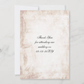 素朴なメイスン結婚ジャー感謝していの君 サンキューカード (裏面)