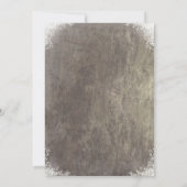 素朴なメイソンジャーとカスミソウの誕生日パーティー 招待状 (裏面)