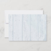 素朴なメイソンジャーとジャガーの花の返信カード 出欠カード (裏面)