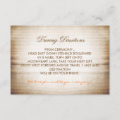 素朴なメイソンジャーのかぼちゃの花の受付 エンクロージャーカード (裏面)