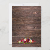 素朴なメイソンジャー花のベイビーシャワー招待状 招待状 (裏面)