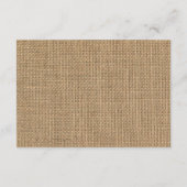 素朴なメイソンジャー黒板バーラップ結婚式の出欠確認 出欠カード (裏面)