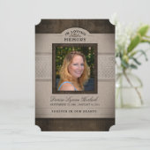 素朴なメモリアル写真感謝カード (スタンド正面)