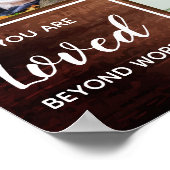 素朴なメモリアル 追憶 フォト 記念品 葬儀 ポスター (角)