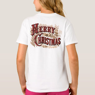 素朴なメリークリスマス Tシャツ