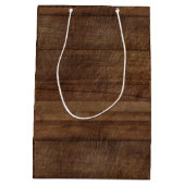 素朴なメーソンジャーのクリスマスのギフトバッグ ミディアムペーパーバッグ (裏面)