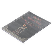 素朴なメーソンジャーのブライダルシャワーのノートの珊瑚 ノートブック (左側)