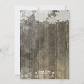 素朴なメーソンジャーのブライダルシャワーの招待状 招待状 (裏面)