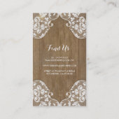 素朴なメーソンジャーのベビーの呼吸およびヒマワリ 名刺 (裏面)