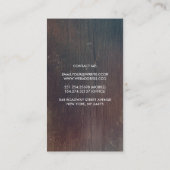 素朴なメーソンジャーのベビーの呼吸および納屋木 名刺 (裏面)