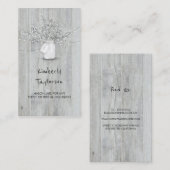 素朴なメーソンジャーのベビーの呼吸ひもは木をつけます 名刺 (正面/裏面)