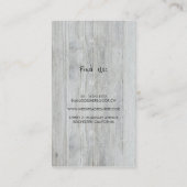 素朴なメーソンジャーのベビーの呼吸ひもは木をつけます 名刺 (裏面)