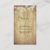 素朴なメーソンジャーのベビーの呼吸ひもは納屋をつけます 名刺 (裏面)