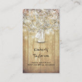 素朴なメーソンジャーのベビーの呼吸ひもは納屋をつけます 名刺 (正面)