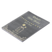 素朴なメーソンジャーのベビーシャワーのノート ノートブック (左側)