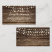 素朴なメーソンジャーは詳細のエンクロージャカードをつけます エンクロージャーカード (正面/裏面)