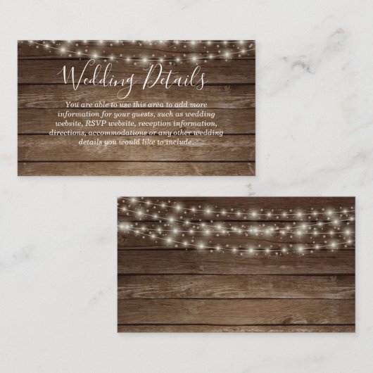 素朴なメーソンジャーは詳細のエンクロージャカードをつけます エンクロージャーカード (正面/裏面)