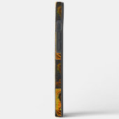 素朴なモザイクの黄色がかった正方形と円 Case-Mate iPhoneケース (裏面 / 左)