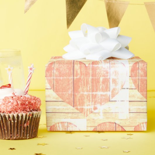 素朴なモダンハート包装紙 ラッピングペーパー (誕生日パーティー)