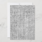 素朴なモダン ブラックバーチ & バーラップ ホリデー フォト シーズンカード (裏面)