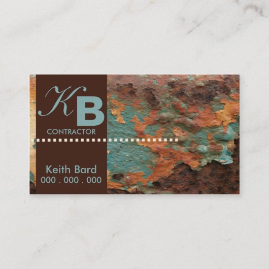 素朴なモダン 名刺 (正面)