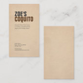 素朴なモダン 名刺 (正面/裏面)