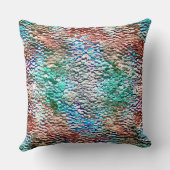 素朴なモルタルとスプラッシュで塗られた石のベース クッション (裏面)