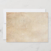 素朴なヤシの木 ビーチ ウェディング 招待状 (裏面)