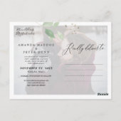 素朴なユーカリとグリーン シェアする日 ポストカード (裏面)