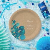 素朴なユーカリの森 ペーパープレート (パーティー)