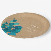 素朴なユーカリの森 ペーパープレート (アングル)