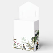 素朴なユーカリの葉のヴィンテージグリーン フェイバーボックス (オープン)